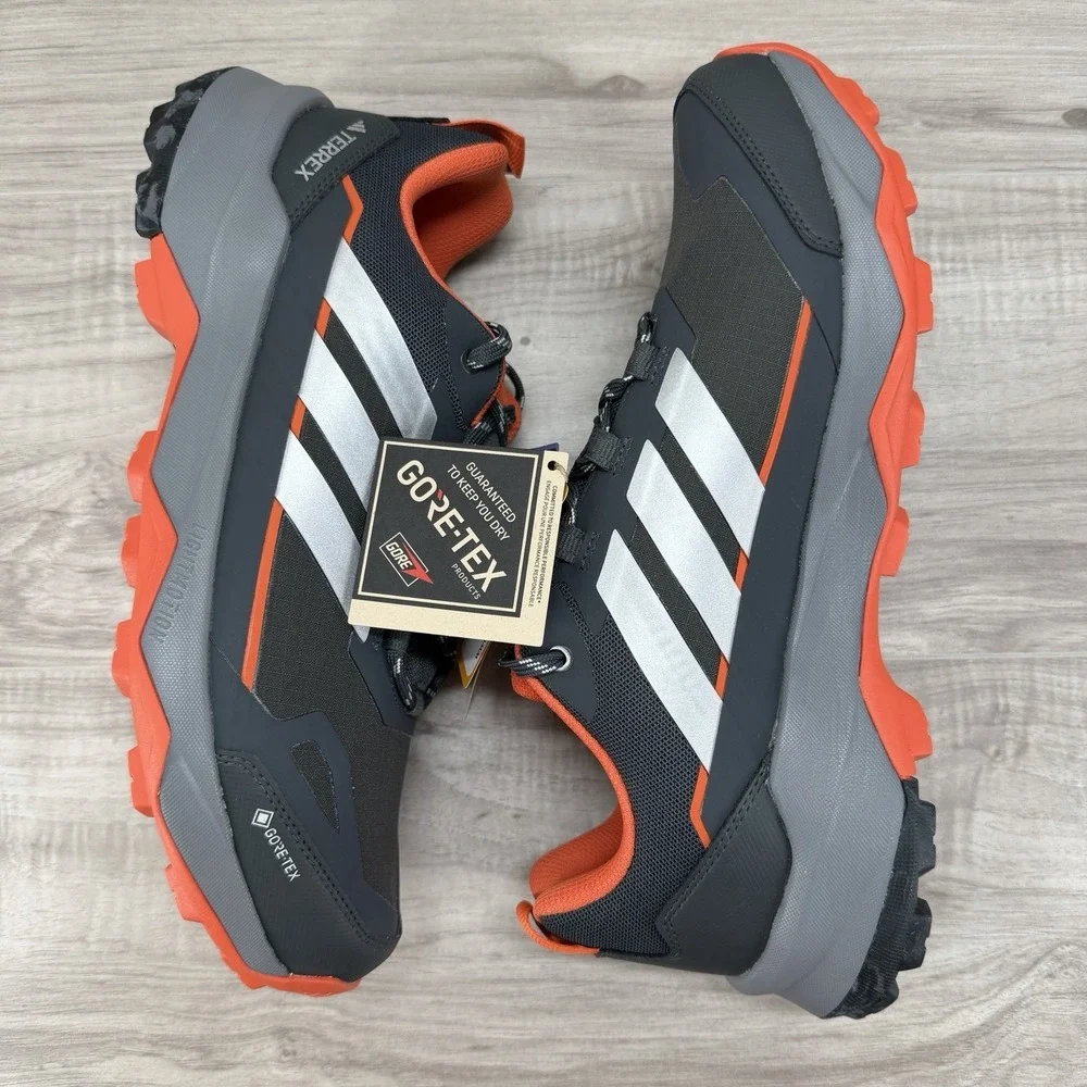 ADIDAS Terrex Skychaser AX5 Gore-Tex Hiking Shoes Mens Size 10.5 Grey Orange